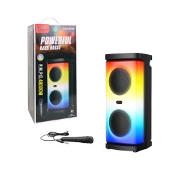 Coluna Sem Fio Portátil Sing-e ZQS4298 com Microfone Preto